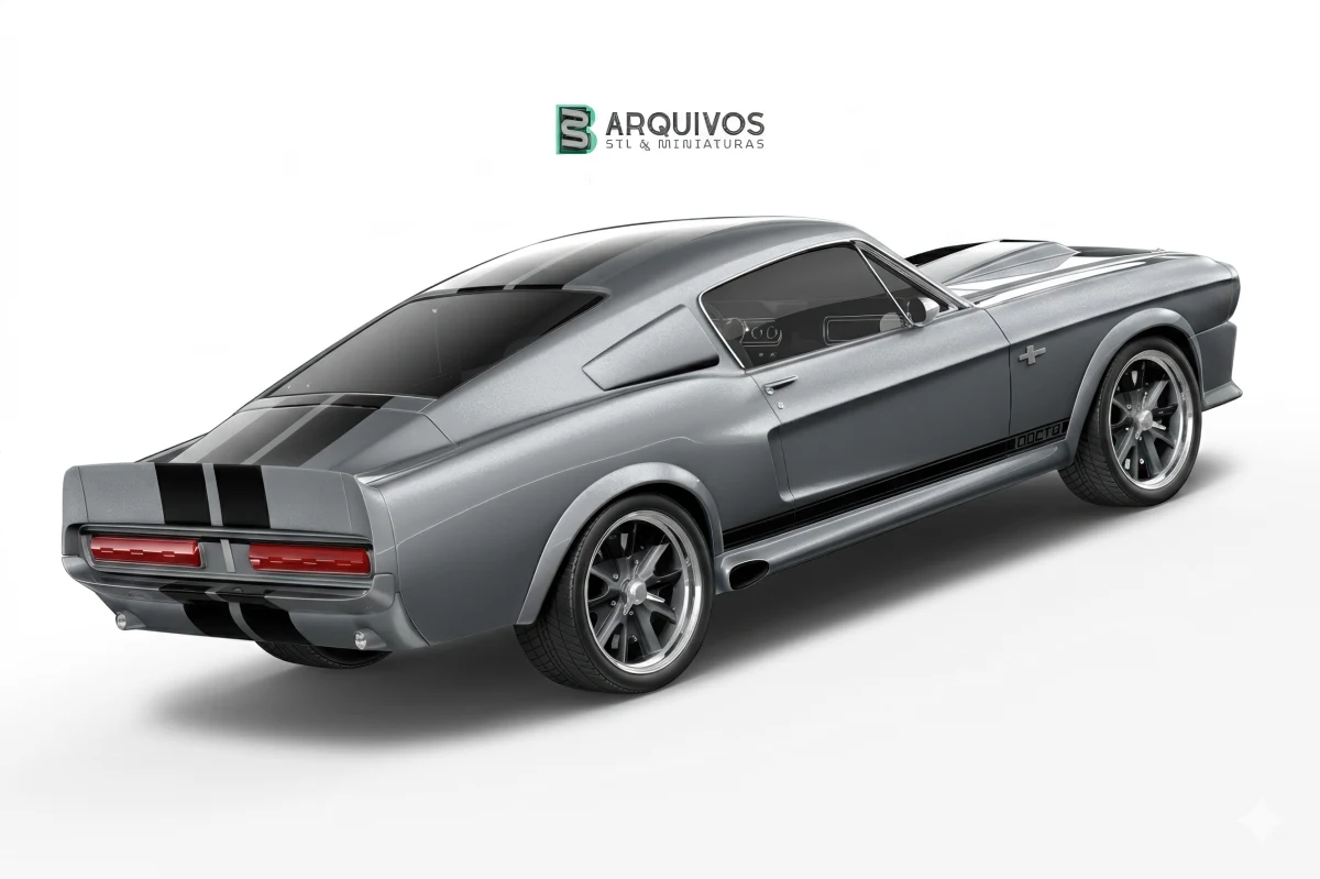 Modelo 3D STL - Ford Shelby GT500 Eleanor 1967 — foto 6